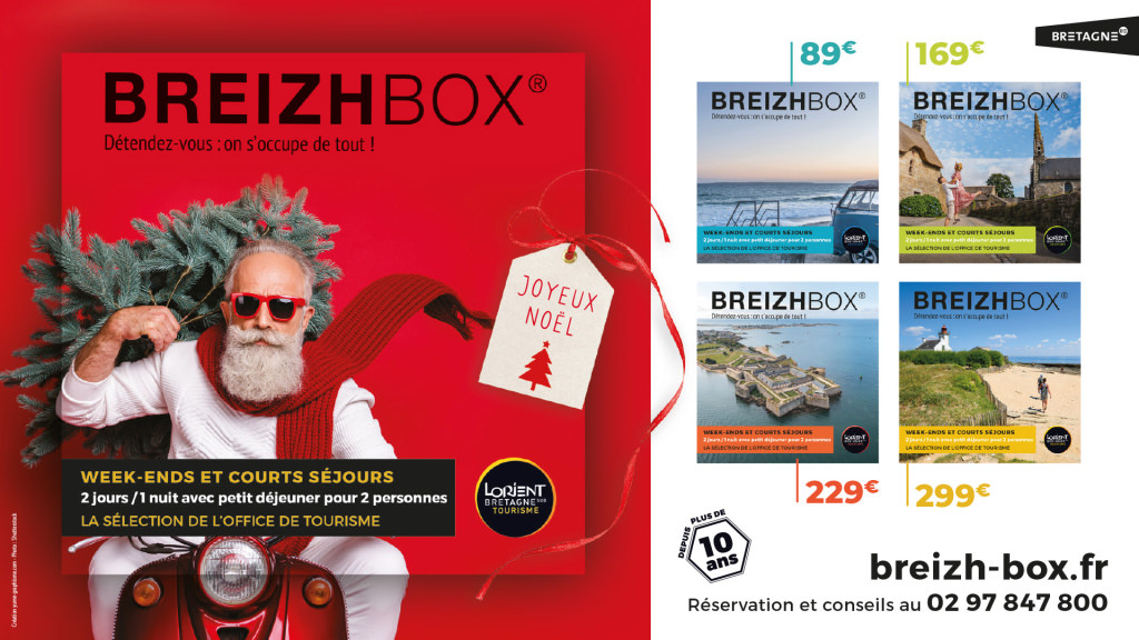 Coffret-cadeau Breizhbox®, idée de cadeau pour Noël - Weekends et courts séjours