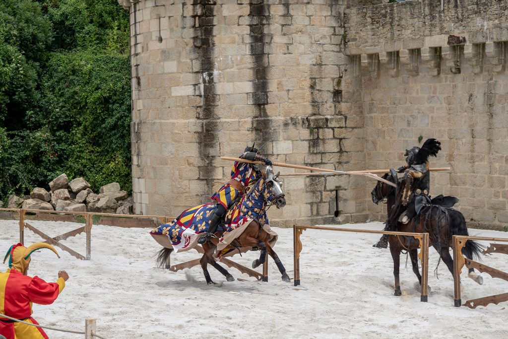 Tournoi de chevalerie aux Médiévales d'Hennebont (Morbihan)