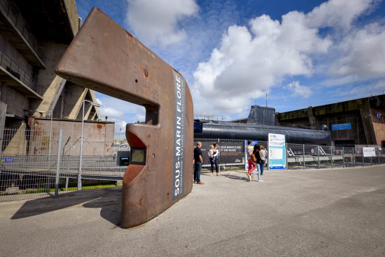 Entrée pour la billetterie du sous-marin Flore à Lorient La Base (Morbihan)