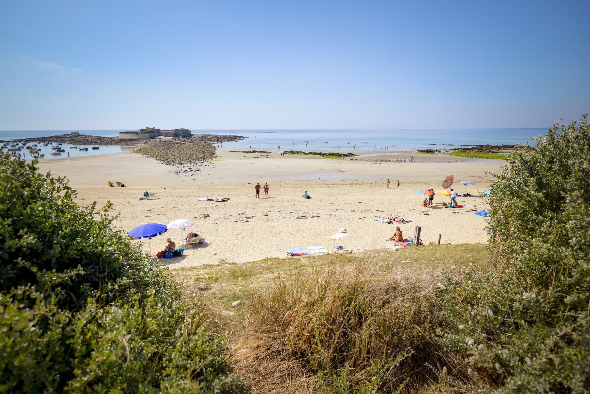 La plage du Fort-Bloqué à Plœmeur-Guidel - © Emmanuel LEMEE - LBST La plage du Fort-Bloqué à Guidel-Plages.
