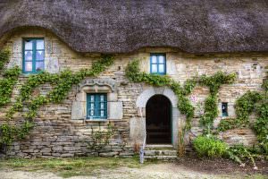 Façade d'habitation du village de Poul Fetan, Quistinic