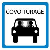 Panneau d'aire de covoiturage