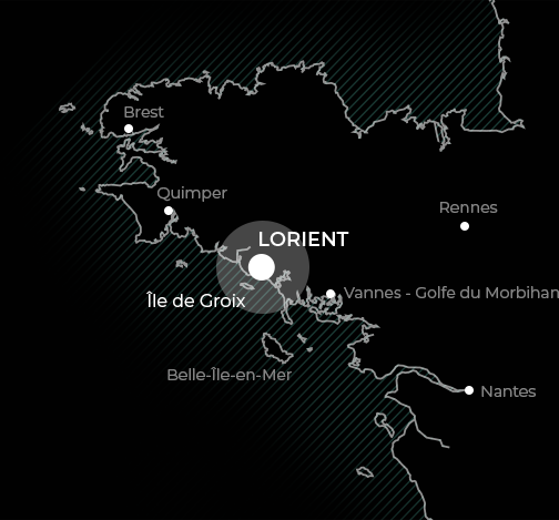 carte localisation lorient en bretagne