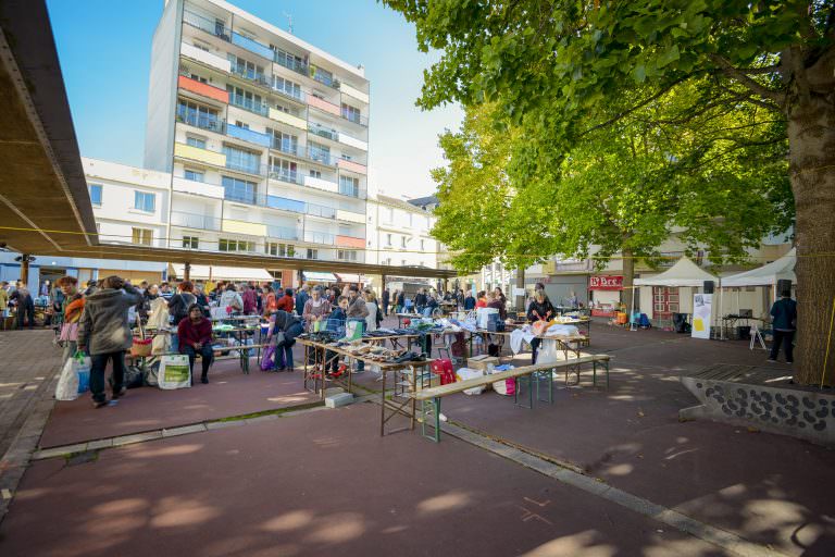 Place Paul Bert centre ville de Lorient (Morbihan)