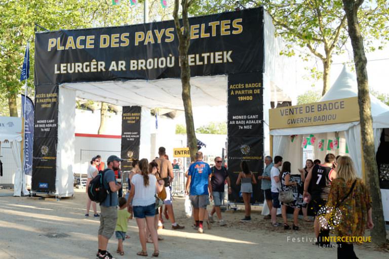 L'entrée de la Place des Pays Celtes au Festival Interceltique de Lorient.