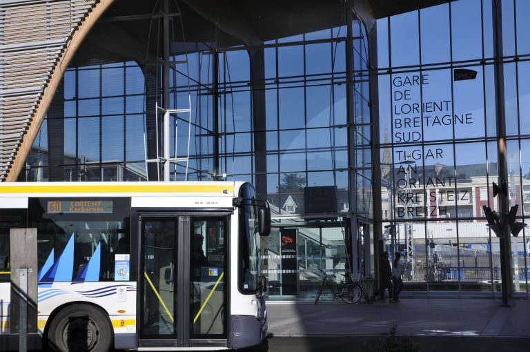 La gare SNCF à Lorient.