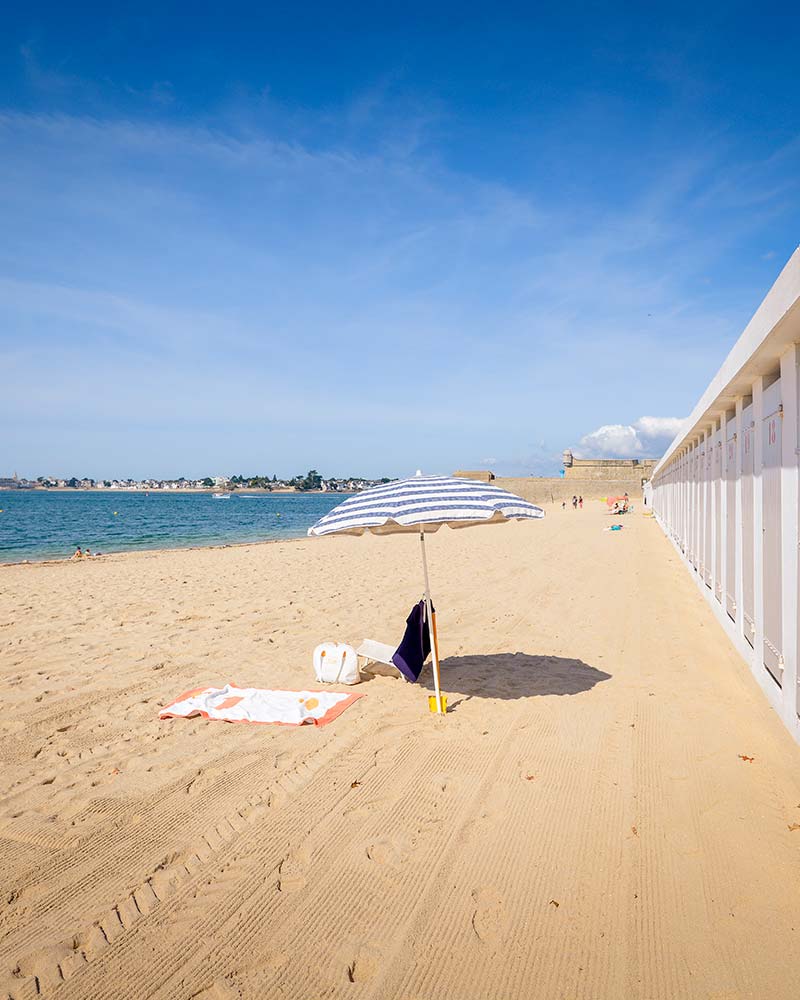 Plage de la citadelle ou Grande Plage à Port-Louis (Morbihan)