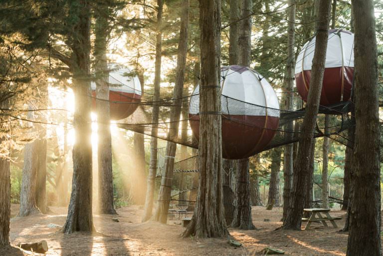 Hébergement insolite les nids du Parcabout de l'île de Groix (Morbihan)