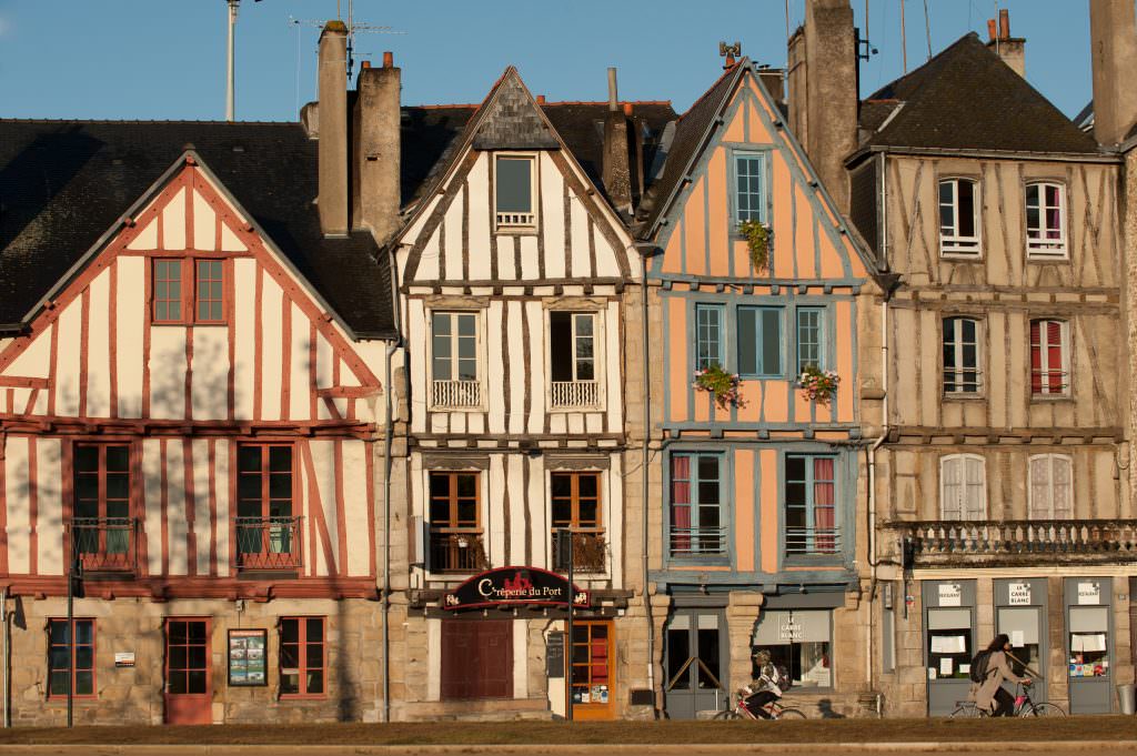 Maisons à colombage de la rue du Port à Vannes (Morbihan)