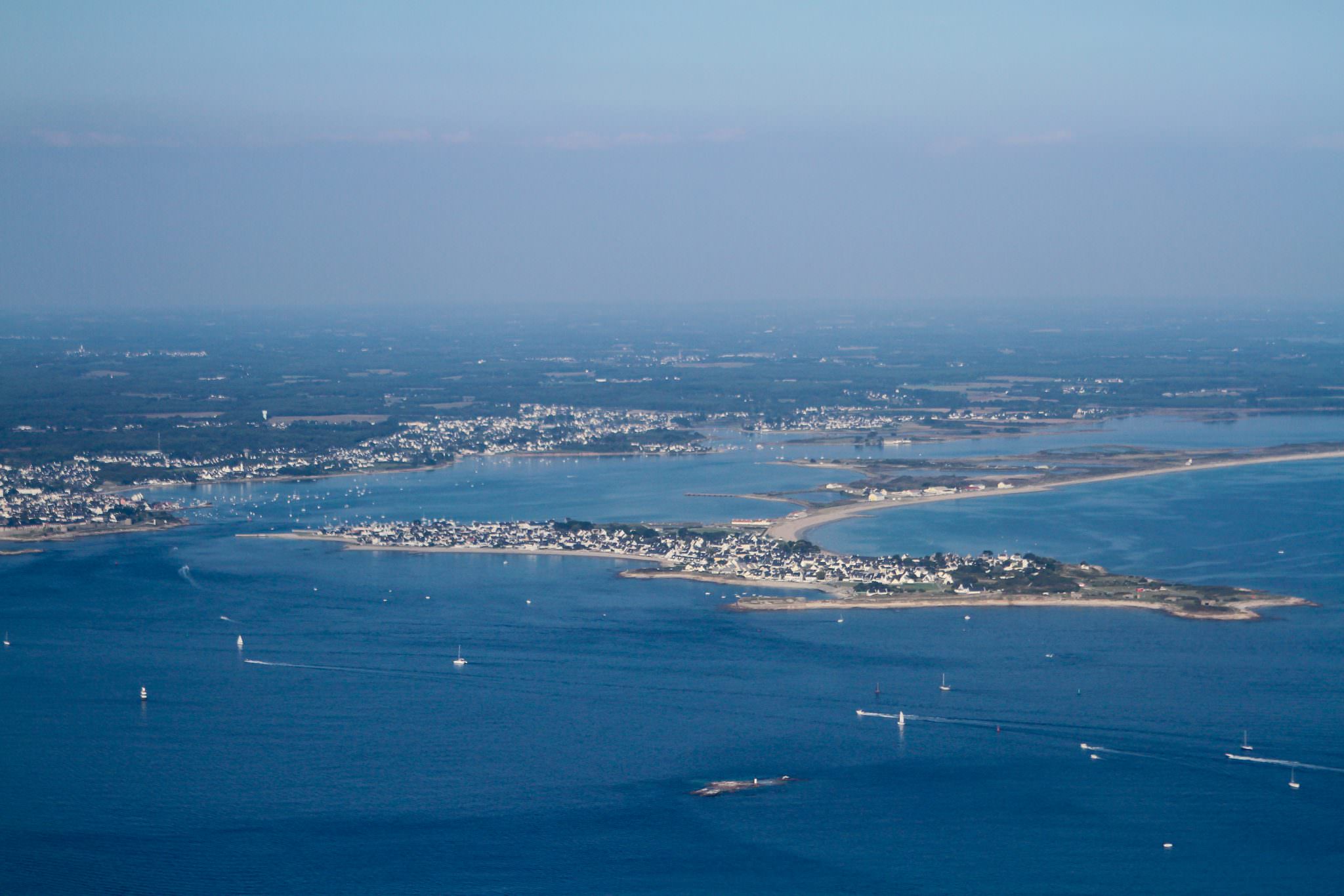 Vue aériene sur Gâvres