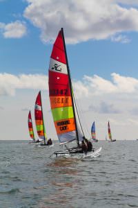 Sortie en mer de bateau à voile, Larmor Plage