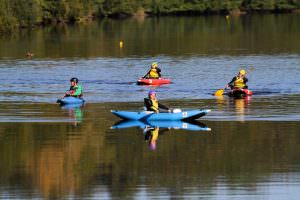 Inzinzac-Lochrist, kayaks au parc d'eau vive