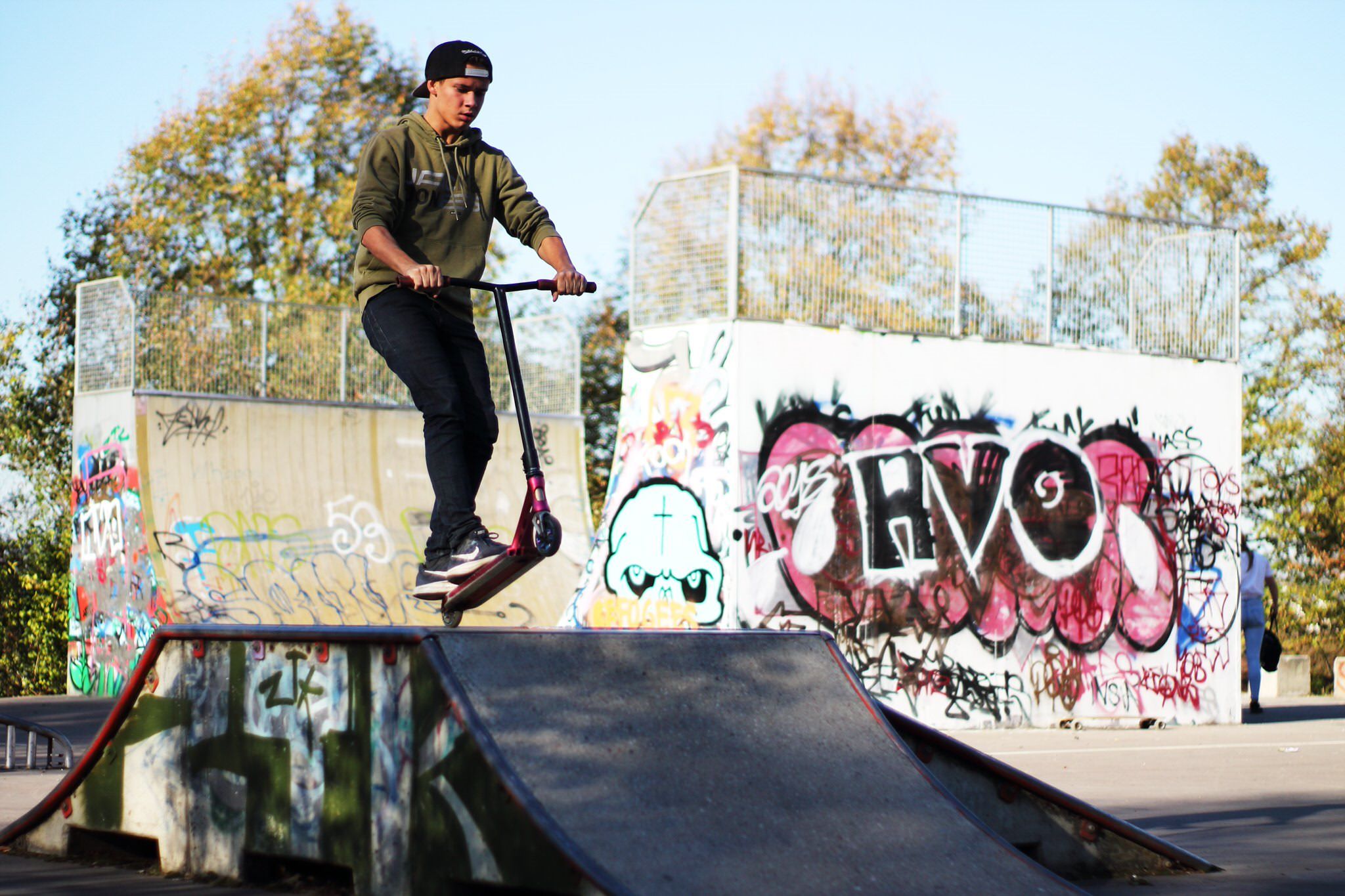 Skater en pleine action