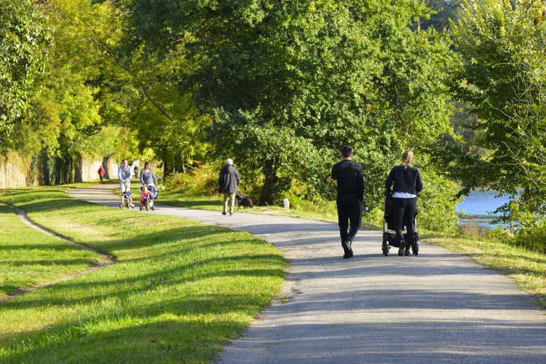 Balade en famille sur le chemin de halage de Hennebont