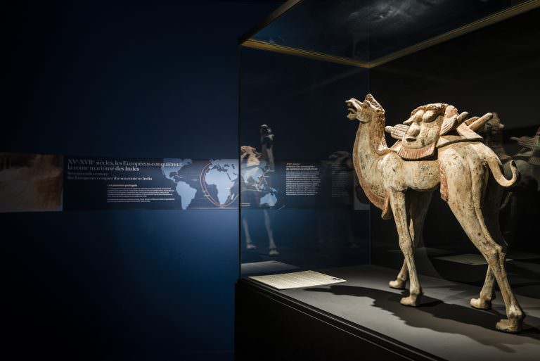 Statue de chameau au Musée de la Compagnie des Indes à Port-Louis