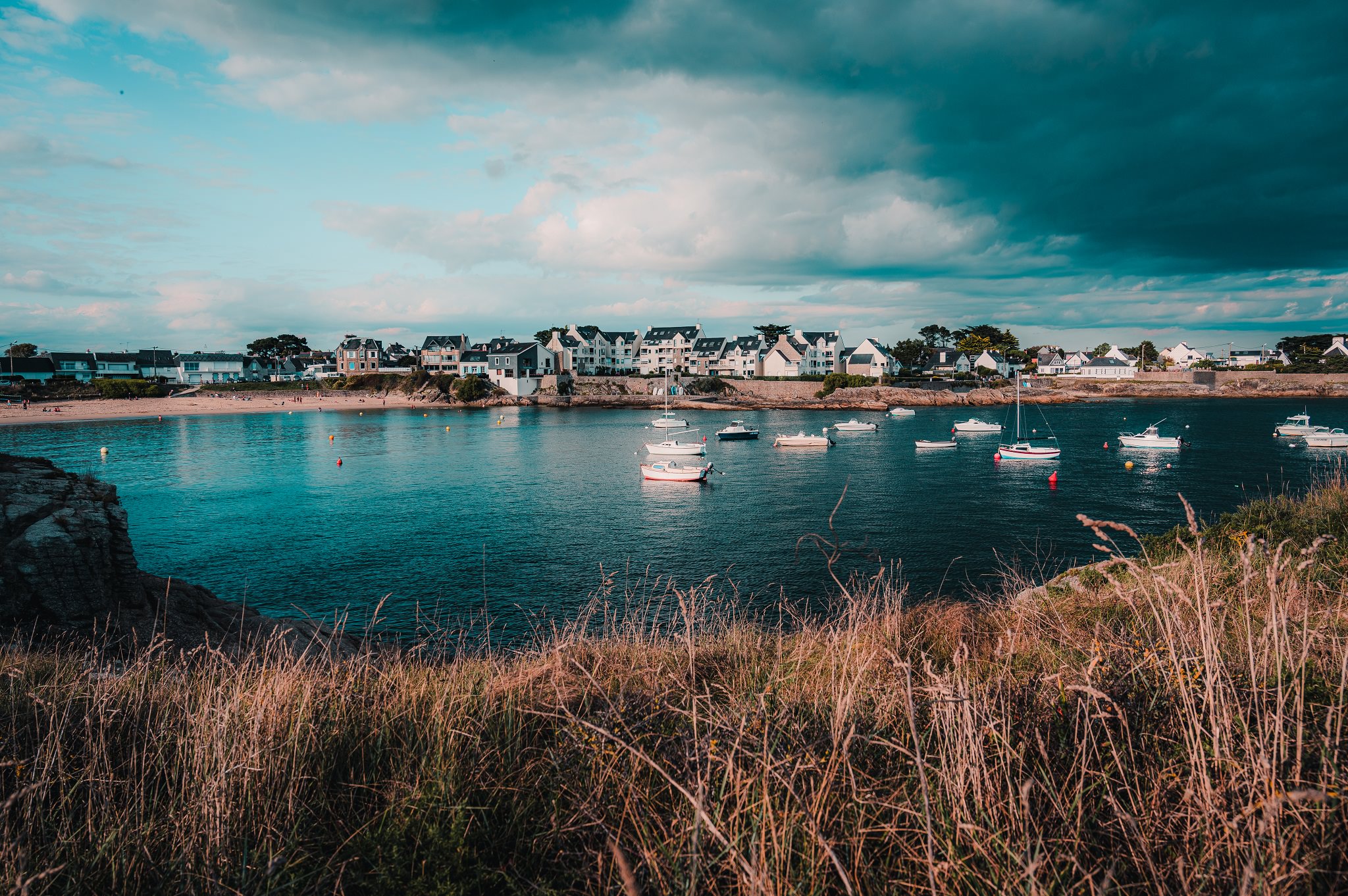 Plage de Port-Fontaine à Lomener (Ploemeur, Morbihan)