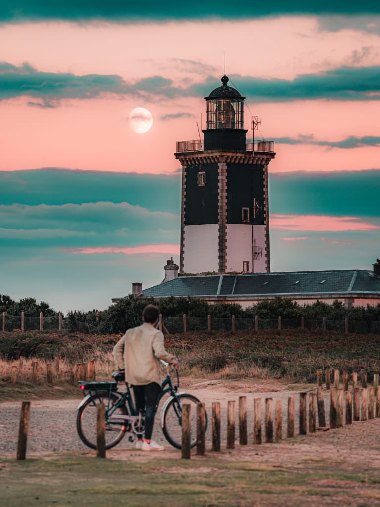 Phare de Pen Men sur l'île de Groix (Morbihan)