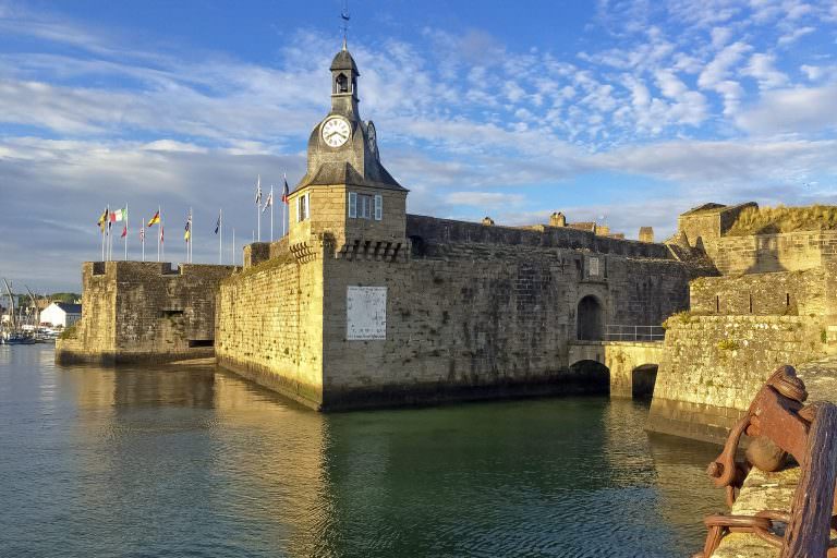 Entrée de la Ville Close de Concarneau (Finistère, Bretagne Sud)