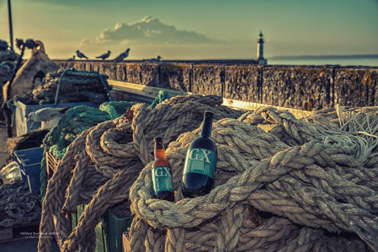 Île de Groix, bière sur le port de Port-Tudy