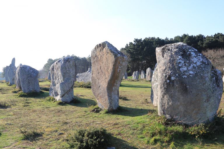 Alignement de menhirs à Carnac (Morbihan)