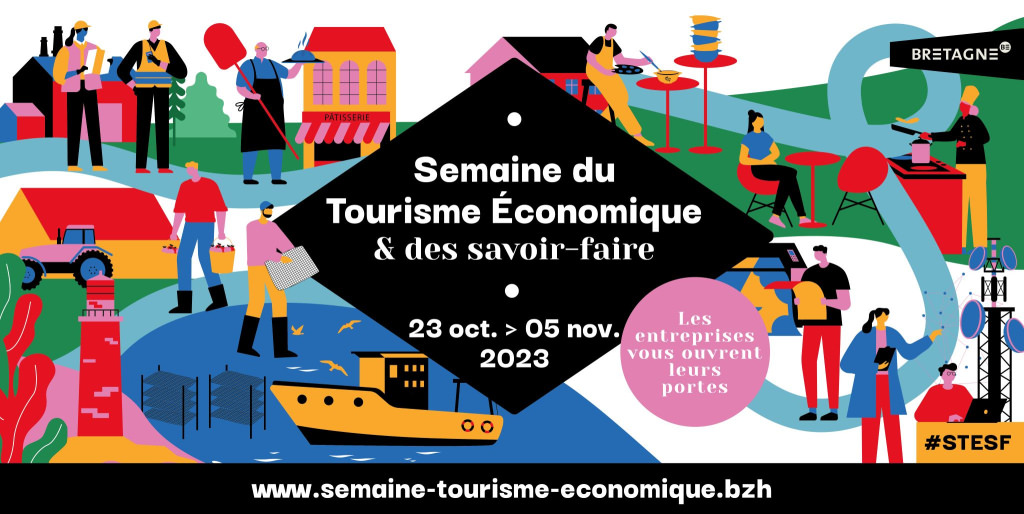 Événement à la découverte des entreprises de Bretagne : Semaine du tourisme économique et des savoir-faire, du 23 octobre au 5 novembre 2023.