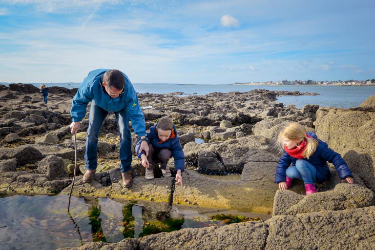 Pêche à pied sur la petite-mer de Gâvres - ©E. LEMEE - LBST