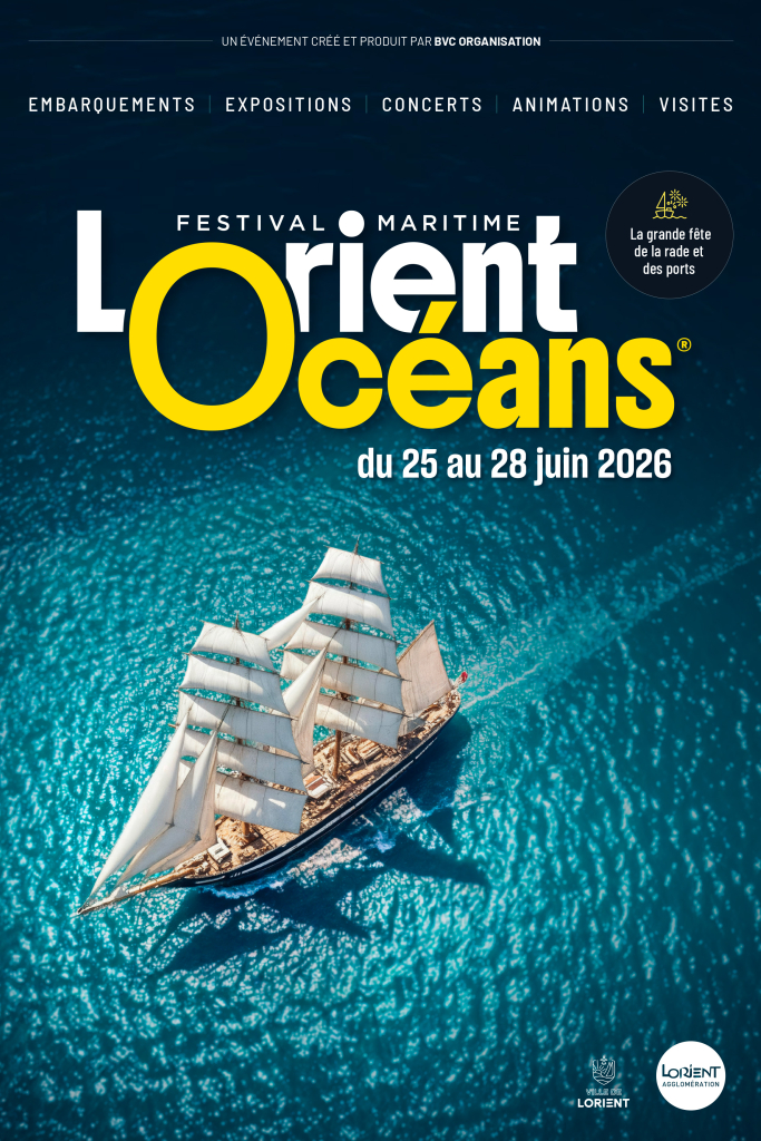 Affiche du concert de Lorient Océans, du 27 au 30 juin 2024 (Morbihan)