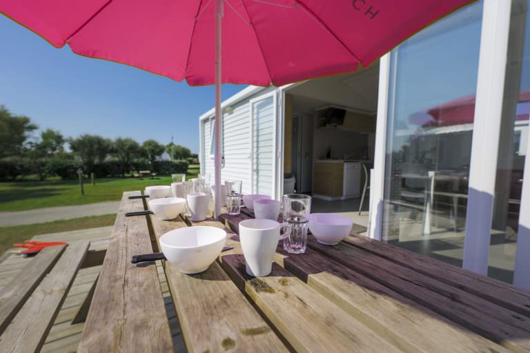 Mobil-home au camping La Plage*** à Guidel - ©T. Georges - LBST