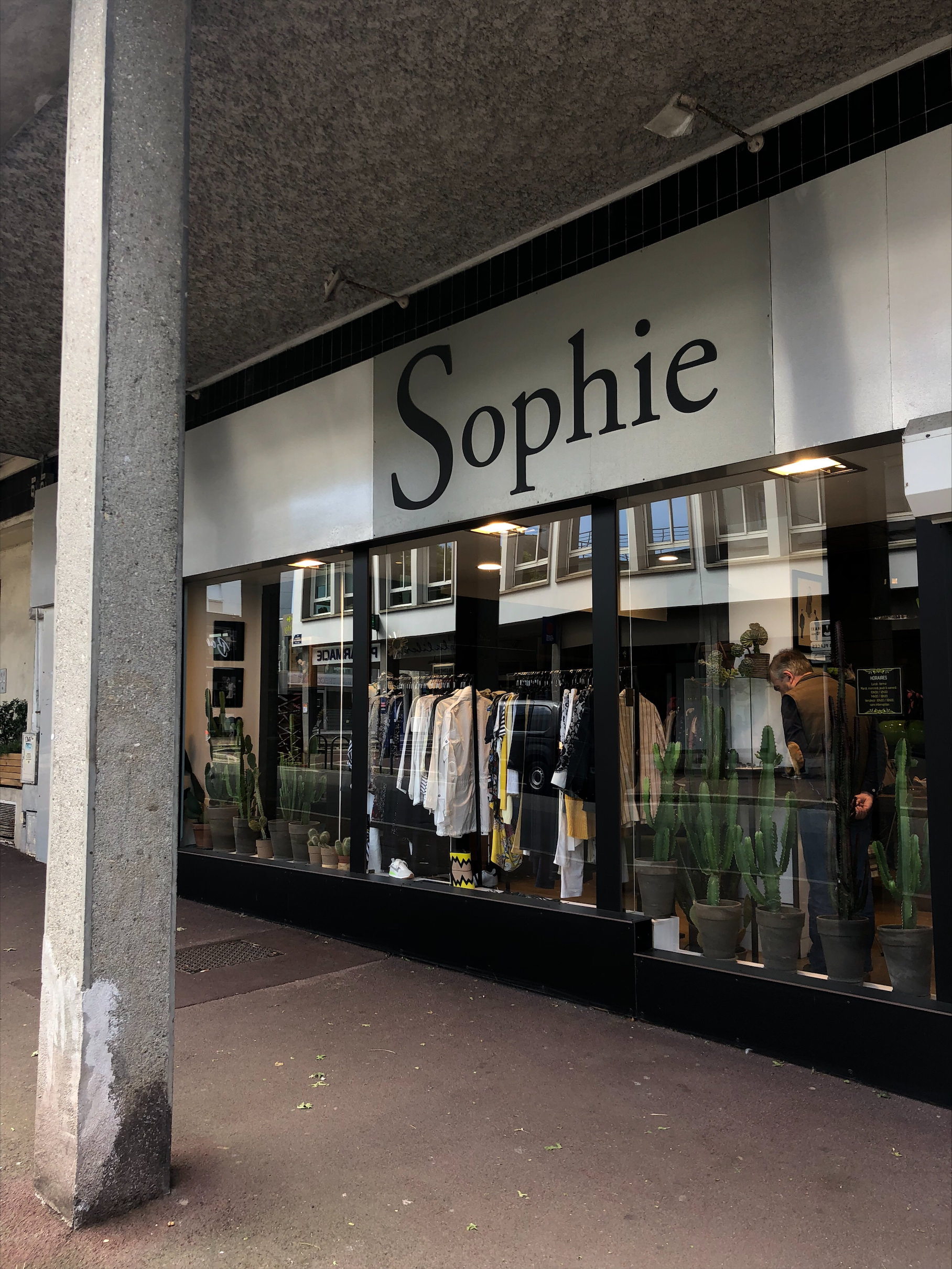 Devanture magasin Sophie