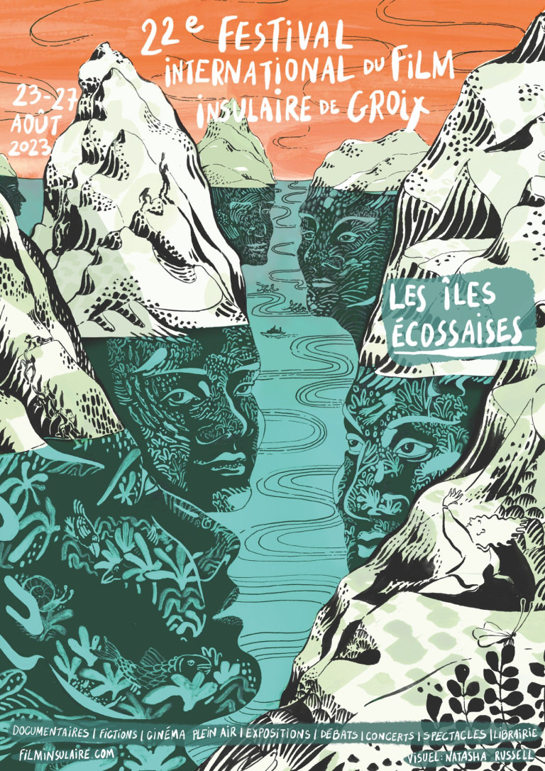 Affiche du Festival International du Film Insulaire de Groix (Morbihan) 2023
