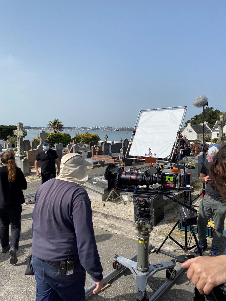 tournage film entre deux eaux au cimetière marin de port louis