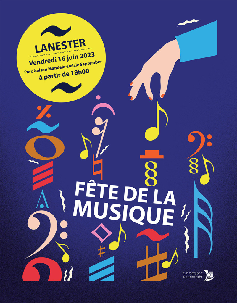 Affiche Fête de la musique 2023 Lanester