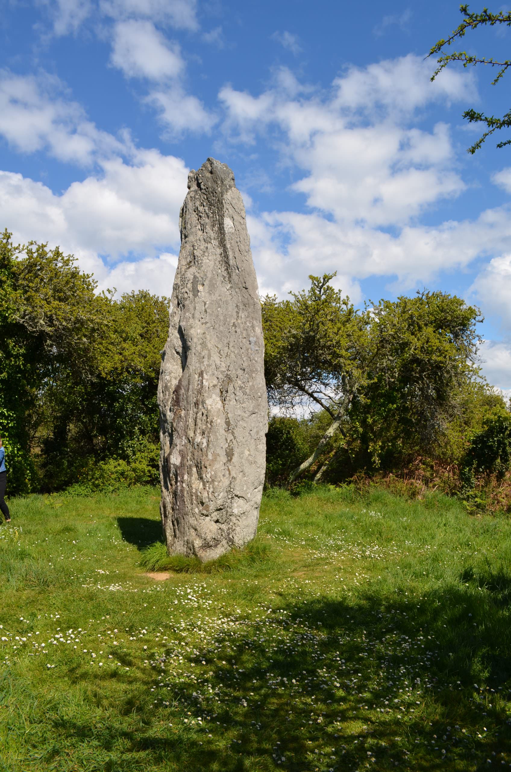 Menhir de Clavezic Saint Sauveur sur l'île de Groix