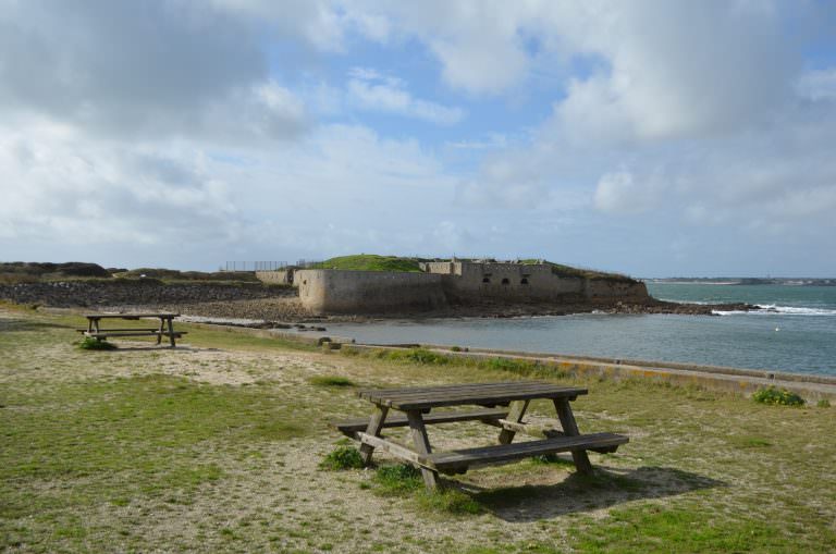 Fort de Porh-Puns sur la presqu'île de Gâvres (Morbihan)