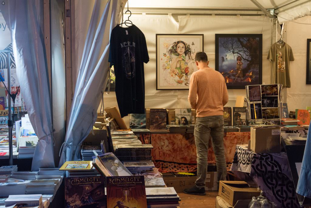 Stand au Quai du Livre du Festival Interceltique de Lorient 