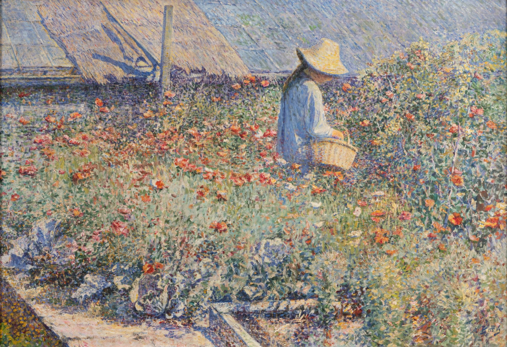 "Cueillette", Anna Boch (1890), huile sur toile exposition sur Anna Boch au Musée de Pont-Aven (Finistère) 