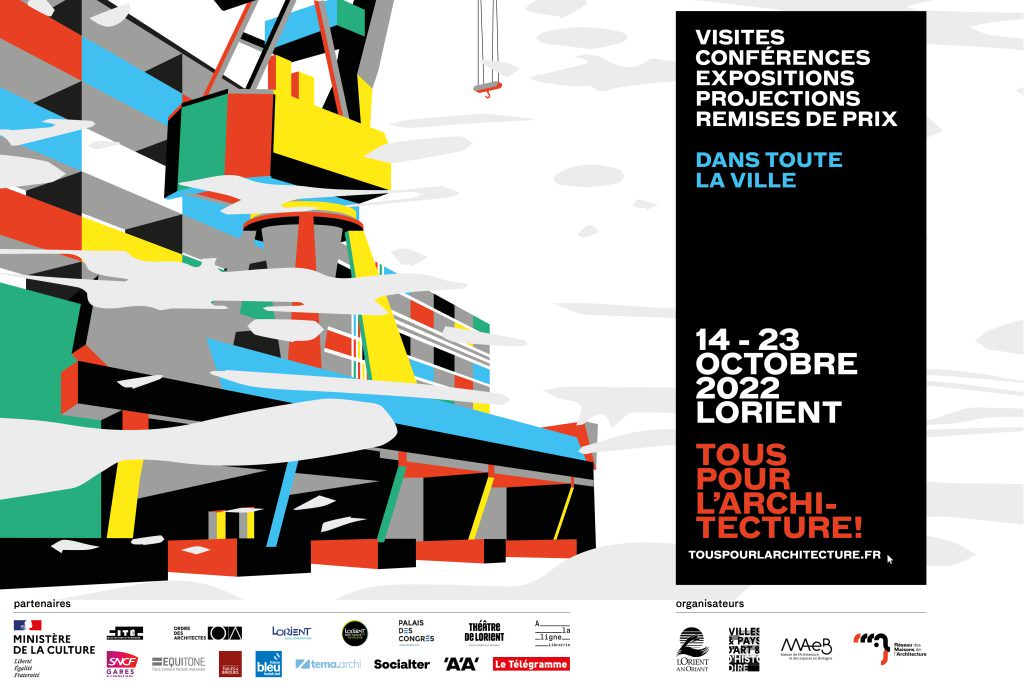 Affiche de l'événement Tous pour l'architecture ! à Lorient du 14 au 23 octobre 2022 (Morbihan)