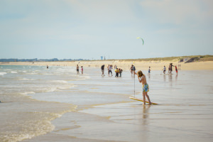 Plage du Linès, cordon dunaire de Gâvres à Quiberon, Plouhinec (Morbihan)