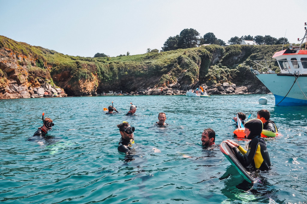 Randonnée palmée à l'île de Groix, avec la Sellor à Lorient Bretagne Sud (Morbihan)