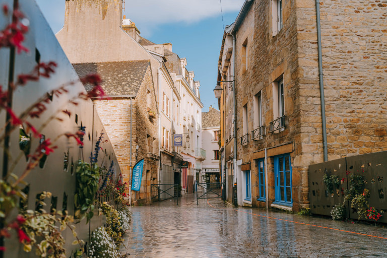 Vieille ville de Quimperlé, dans le Finistère Sud (Bretagne)