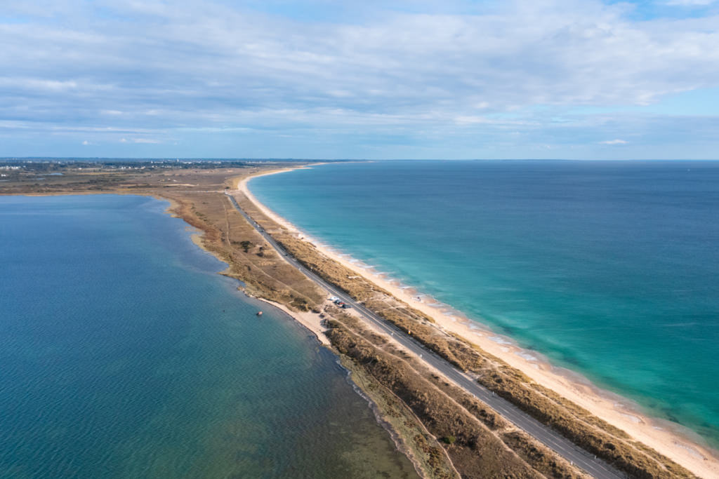 Cordon dunaire du Grand Site de France Dunes de Gâvres à Quiberon, sur la presqu'île de Gâvres (Morbihan)