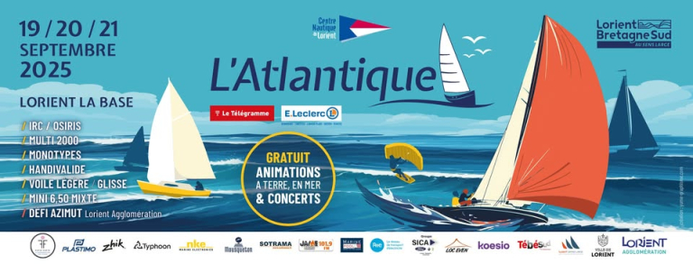 Course au large Atlantique du Télégramme Eleclerc à Lorient (Morbihan)