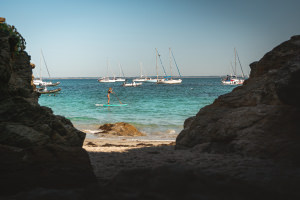 Balade en stand-up paddle à l'île de Groix (Morbihan)