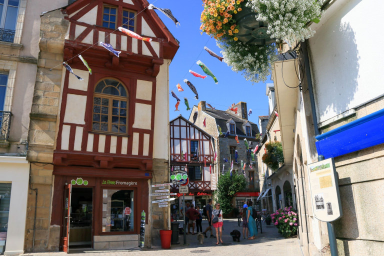 Maisons médiévales du centre-ville d'Auray (Morbihan)