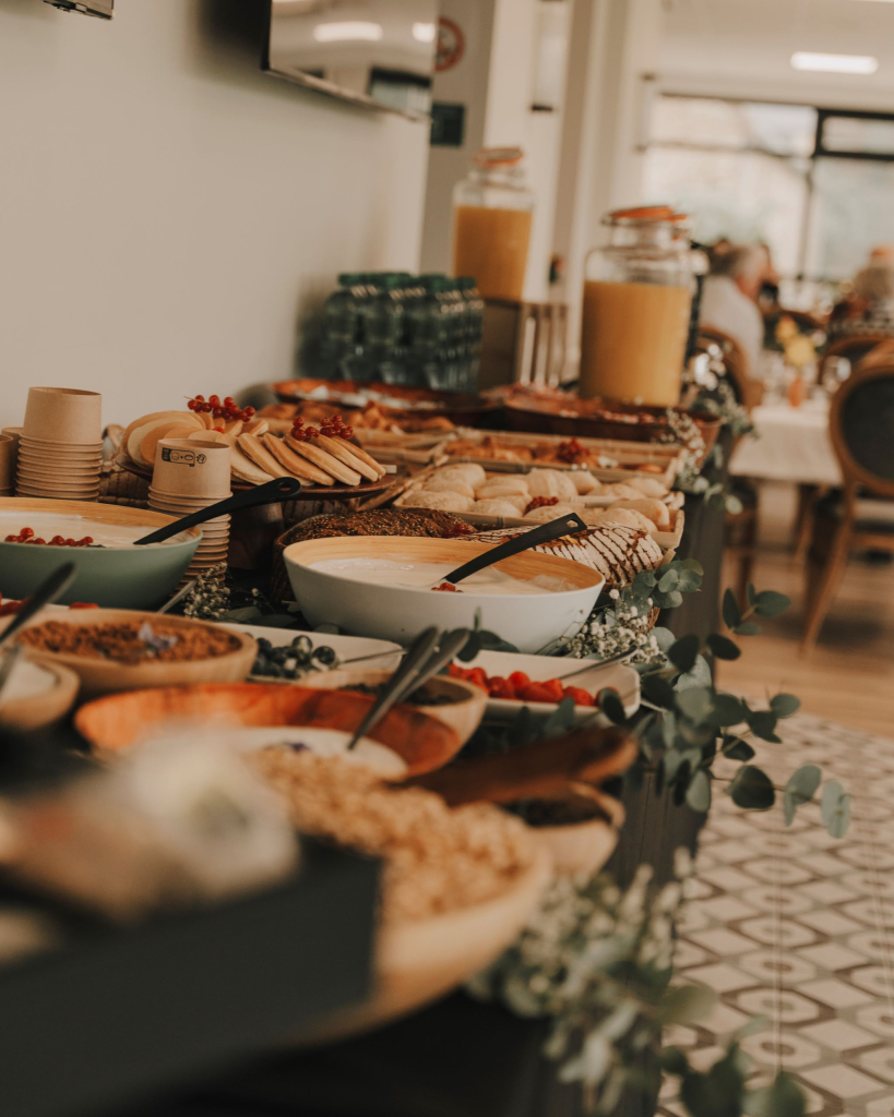 Buffet du brunch Dimanches Gourmands au manoir Les Cotonnades à Lorient (Morbihan)