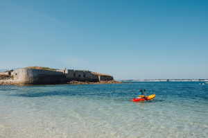Kayak en mer entre la rade de Lorient et la Petite Mer de Gâvres (Morbihan)