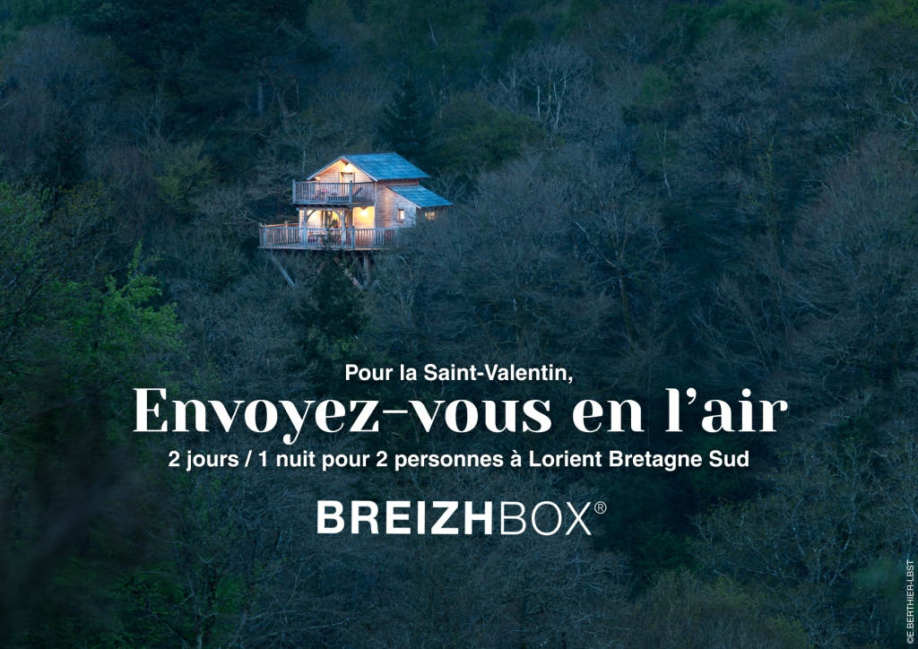 Envoyez-vous en l'air pour la Saint-Valentin avec Breizhbox : séjour pour 2 personnes en Bretagne Sud