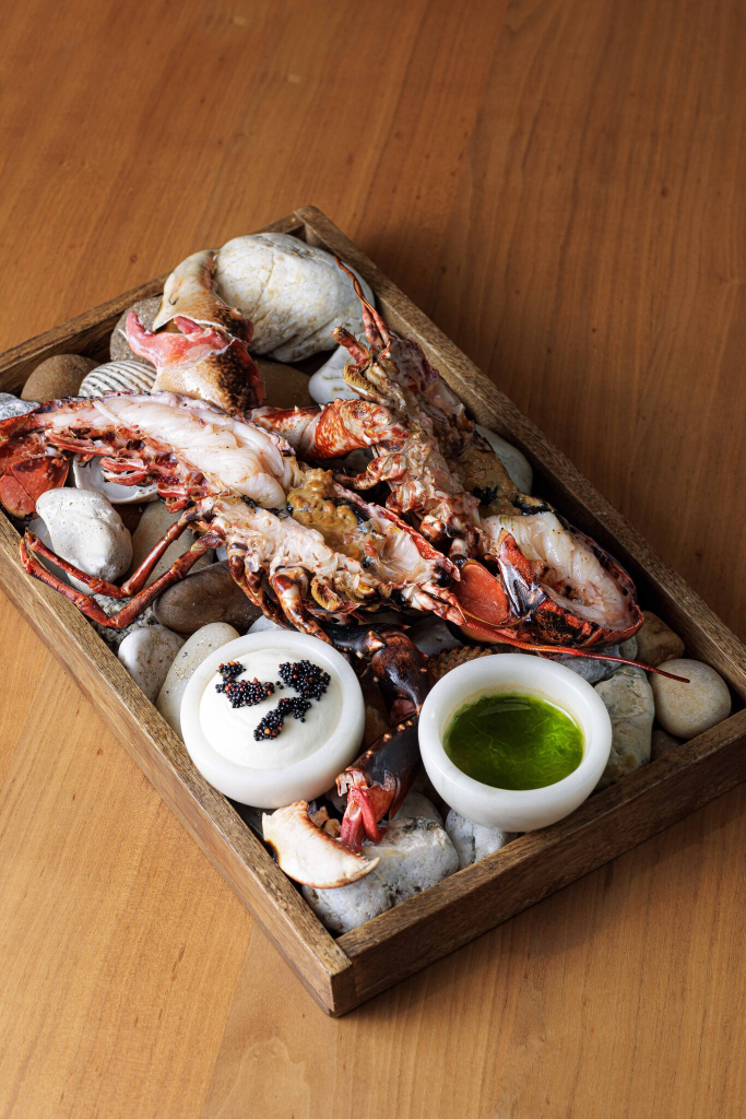 Homard farci au bistro de la dune, Erin à l'hôtel-restaurant Les Mouettes à Larmor-Plage (Morbihan)