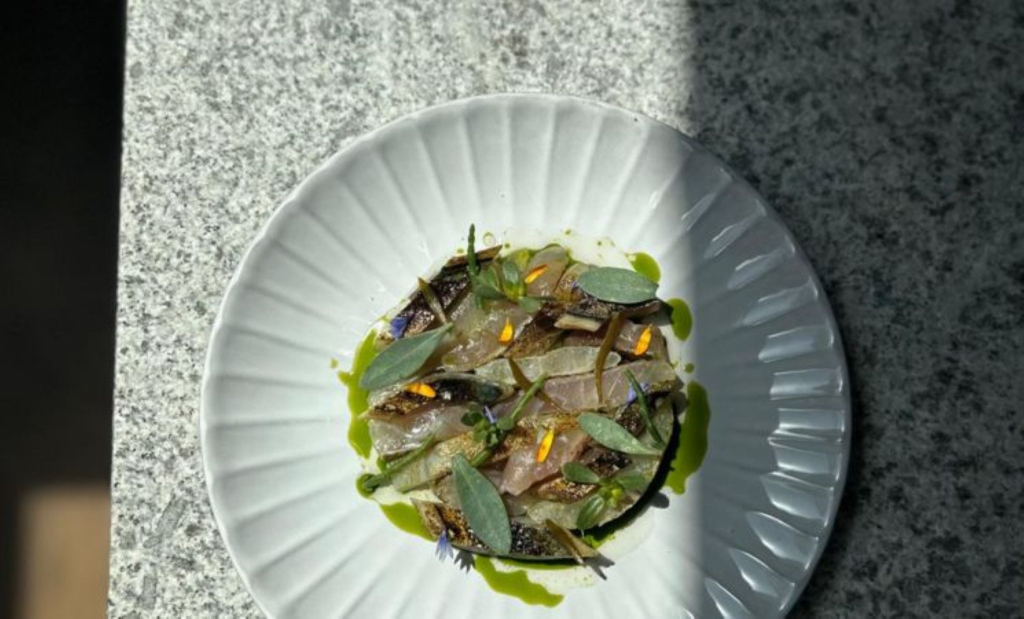Plat au restaurant L'Asphodèle au Courégant  à Plœmeur 