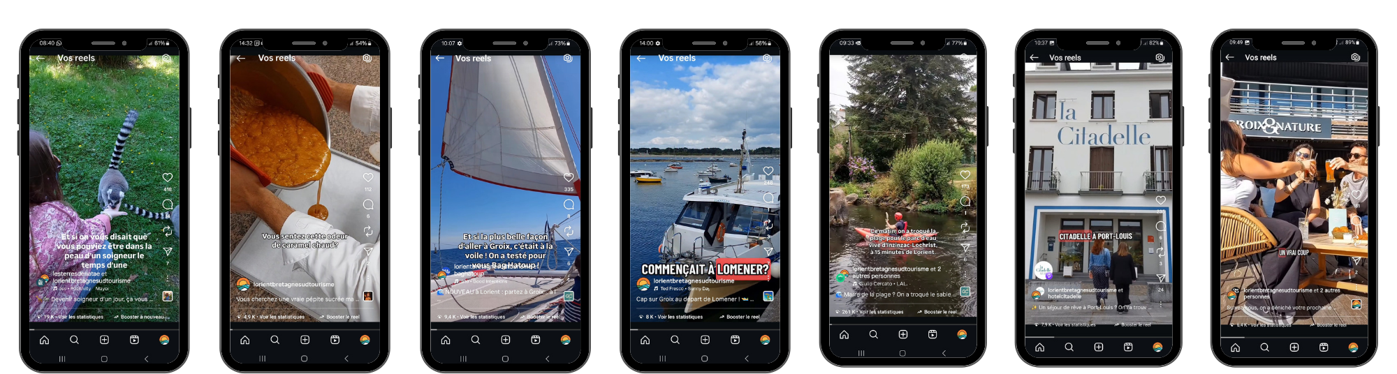 prestations vidéos de l'office de tourisme de Lorient Agglomération en 2025